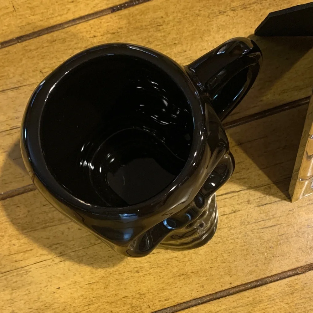 Vampira Silver Photo Frame w Black Skull Mug & cream Candle Halloween decor - Picture 6 of 16